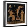 19th Century Greek Vase Illustration of Eros with Two Courtesans-Stapleton Collection-Framed Giclee Print