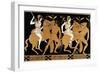 19th Century Greek Vase Illustration of Two Amazons on Horses After Two Youths-Stapleton Collection-Framed Giclee Print