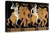 19th Century Greek Vase Illustration of Two Amazons on Horses After Two Youths-Stapleton Collection-Stretched Canvas