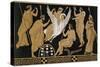 19th Century Greek Vase Illustration of Zeus Abducting Leda in the form of a Swan-Stapleton Collection-Stretched Canvas