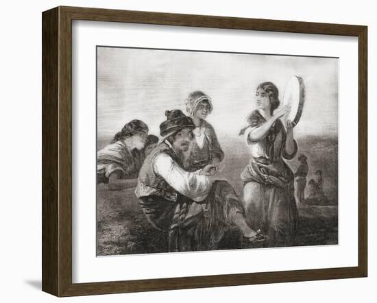 19th century Gypsies-Francis William Topham-Framed Giclee Print