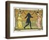 19th-Century Illustration of a Man Dancing Between Two Women-Bettmann-Framed Photographic Print