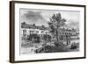 19th-Century Illustration of Old Houses in London Street, Dockhead-null-Framed Giclee Print