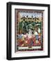 19th-Century Indian Painting of the Wife of Rajah Ramchanderjee in Rawan's Garden-null-Framed Giclee Print