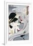 19th Century Japanese Print of a Woman with a Fan-Stefano Bianchetti-Framed Giclee Print
