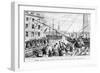 19Th-Century Lithograph of Boston Tea Party-Philip Gendreau-Framed Giclee Print