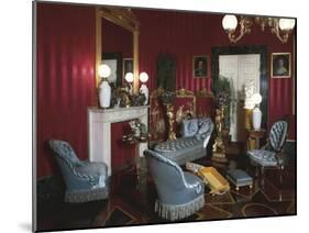 19th Century Living Room, Pitti Palace, Florence, Italy-null-Mounted Giclee Print