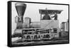19th Century Locomotive-Science Source-Framed Stretched Canvas