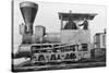 19th Century Locomotive-Science Source-Stretched Canvas