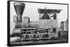 19th Century Locomotive-Science Source-Framed Stretched Canvas