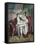 19th Century Lovers in a Drawing Room. from Illustrierte Sittengeschichte Vom Mittelalter Bis Zur G-null-Framed Stretched Canvas