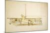 19th Century Military Submarine, Artwork-Library of Congress-Mounted Photographic Print