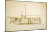 19th Century Military Submarine, Artwork-Library of Congress-Mounted Photographic Print