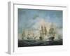 19th Century Naval Engagement in Home Waters-Richard Willis-Framed Giclee Print