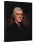 19th century painting of President Thomas Jefferson.-Vernon Lewis Gallery-Stretched Canvas