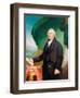 19th century painting of Vice President George Clinton, 1814.-Vernon Lewis Gallery-Framed Art Print