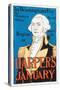 19th century print showing a portrait of George Washington in Harper's Magazine.-Vernon Lewis Gallery-Stretched Canvas