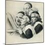 19th Century Satirical Cartoon Showing Singing Dutch Clerics-null-Mounted Giclee Print