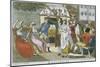 19th Century Scene of a Christmas Celebration-null-Mounted Giclee Print