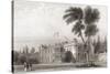 19th Century View of Goodwood House-null-Stretched Canvas