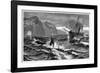 19th Century Whale Hunt-CCI Archives-Framed Photographic Print