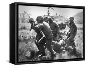 1st Cavalry Division-Peter Arnett-Framed Stretched Canvas