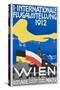 1st International Flying Expo Vienna Austria 1912 Advertising Poster-null-Stretched Canvas