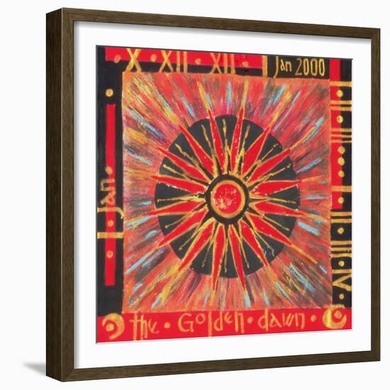 1st Jan, the Golden Dawn-Sabira Manek-Framed Giclee Print