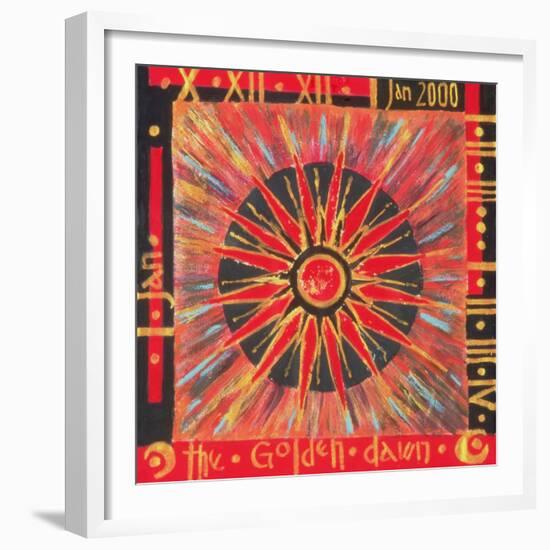 1st Jan, the Golden Dawn-Sabira Manek-Framed Giclee Print