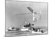 1st Man Powered Flight Across the English Channel-null-Mounted Photographic Print