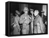 1st Marine Div. Gen. Oliver Smith, Talks with Maj Gen Edward M. Almond, Tenth Corps Commander-null-Framed Stretched Canvas