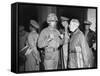 1st Marine Div. Gen. Oliver Smith, Talks with Maj Gen Edward M. Almond, Tenth Corps Commander-null-Framed Stretched Canvas