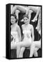 1st Miss Universe Contest, Miss Hong Kong Judy Dan and Miss India Indrani Rahman, CA, 1952-George Silk-Framed Stretched Canvas