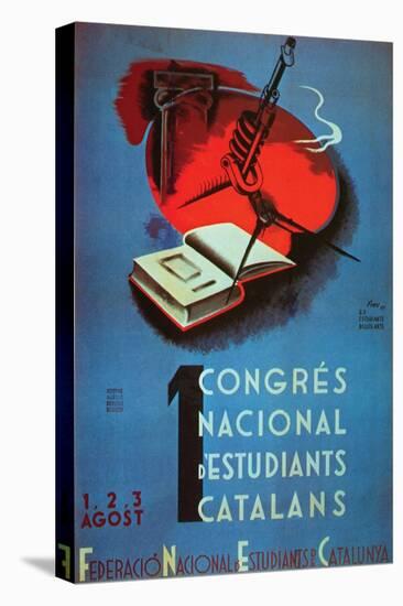 1st National Congress of Catalan Students-Student Federation of Catalonia-Stretched Canvas