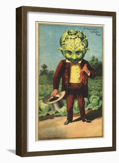 1st Premium Cabbage Head Trade Card-null-Framed Giclee Print