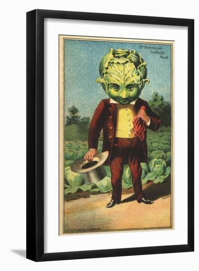 1st Premium Cabbage Head Trade Card-null-Framed Giclee Print