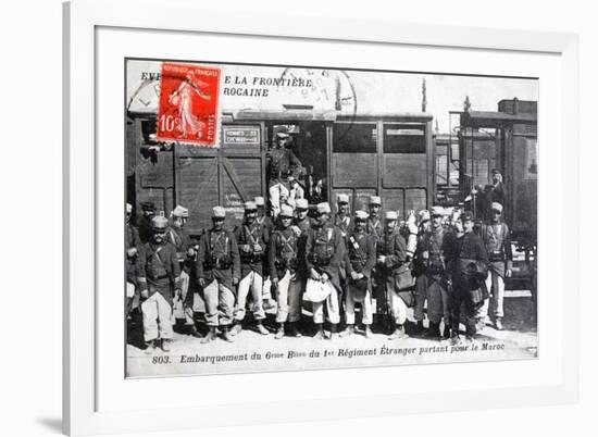 1st Regiment French Foreign Legion, Morocco, 1911-null-Framed Giclee Print