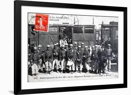 1st Regiment French Foreign Legion, Morocco, 1911-null-Framed Giclee Print