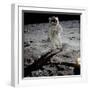 1st Steps of Human on Moon: American Astronaut Edwin "Buzz" Aldrinwalking on the Moon-null-Framed Photo