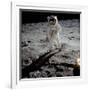 1st Steps of Human on Moon: American Astronaut Edwin "Buzz" Aldrinwalking on the Moon-null-Framed Photo