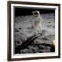 1st Steps of Human on Moon: American Astronaut Edwin "Buzz" Aldrinwalking on the Moon-null-Framed Photo