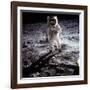 1st Steps of Human on Moon: American Astronaut Edwin "Buzz" Aldrinwalking on the Moon-null-Framed Photo