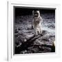 1st Steps of Human on Moon: American Astronaut Edwin "Buzz" Aldrinwalking on the Moon-null-Framed Photo