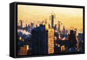 1WTC agains day - In the Style of Oil Painting-Philippe Hugonnard-Framed Stretched Canvas