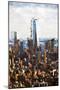 1WTC Skyline II - In the Style of Oil Painting-Philippe Hugonnard-Mounted Giclee Print