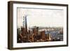 1WTC Skyline - In the Style of Oil Painting-Philippe Hugonnard-Framed Giclee Print