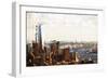 1WTC Skyline - In the Style of Oil Painting-Philippe Hugonnard-Framed Giclee Print