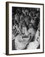 2,700 Burmese Boys Becoming Monks in "The Cave" After Place of First Buddhist Synod-John Dominis-Framed Photographic Print