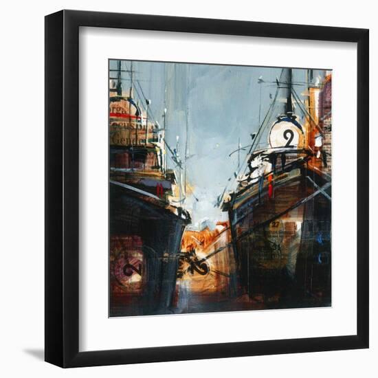 2 bateaux-Roland Palmaerts-Framed Art Print