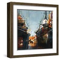 2 bateaux-Roland Palmaerts-Framed Art Print